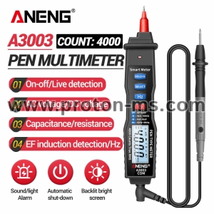 Мултимер Мултицет A3003 Digital Multimeter Pen 4000 Counts Non Contact ACV/DCV Electric Handheld Tester Hand-held Digital Multimeter