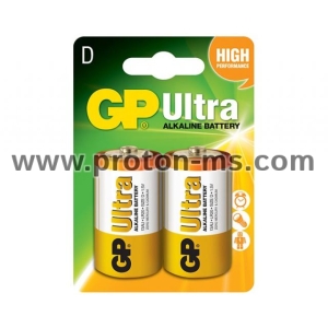 Алкална батерия GP ULTRA LR20 /2 бр. в опаковка/ 1.5V