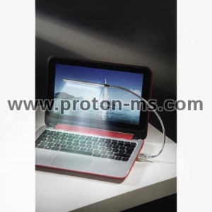 Лампа за лаптоп HAMA Swan Neck, USB, Димираша, 10 LED, Тъч сензор