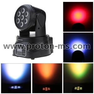 LED Диско Прожектор, Блиц Спот Par MOVING HEAD LIGHT Движеща Глава, RGB