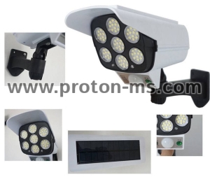LED Соларна Лампа тип Камера с дистанционно, 77 SMD LED