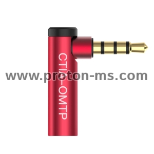 Преход адаптер 3.5mm (мъжки) към 3.5mm (мъжки), Robotsky 3.5mm Male to Female 90 Degree Right Angled Adapter Converter Headphone Audio Microphone Jack Stereo Plug Connector