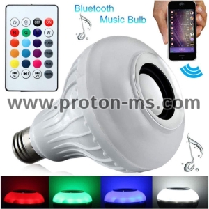 Музикална диско LED крушка WJ-L2 с Bluetooth, няколко цветни режима на работа и дистанционнo RGB