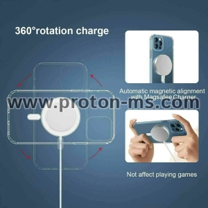 МАГНИТЕН, СИЛИКОНОВ КЕЙС, Ultra Thin Magnetic Case for iPhone 13 PRO MAX, Mag Safe