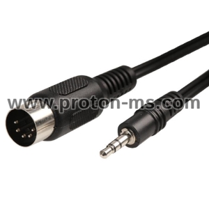 КАБЕЛ 5-ЦА/3.5М СТ. ЖАК, 3.5mm Stereo Jack Audio Cable 3.5 mm Aux Male to MIDI Din 5 Pin MIDI Male Female Plug High Quality 0.5m for Microphone MIC