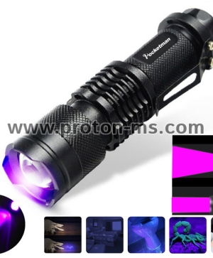 LED Фенер Police, mini zoom, UV, ултравиолетова светлина