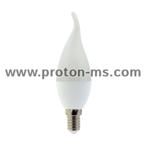 6W LED КРУШКА E14 C37 TIP 480LM RA>80 AC175-265V – Неутрално Бяло
