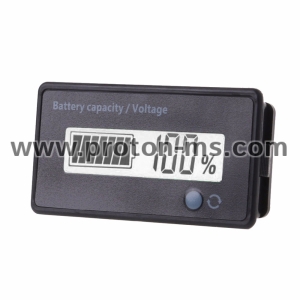 Панел 12V 24V 36V 48V Високо Прецизен LCD Индикатор за капацитета на батерии, дигитален волтметър тестер