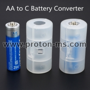 Адаптер за батерия  АА към C размер