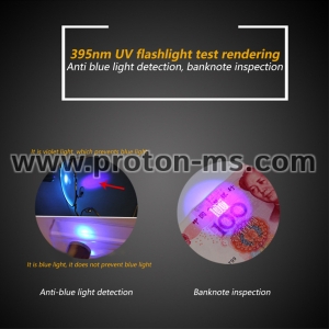 Ултравиолетов Фенер , UV Light, Mini LED Stainless Steel Mini Lamp 395 UV Flashlight Torch