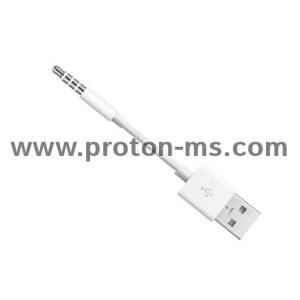 Кабел USB - 3.5mm Аудио, DeTech, 10см, Кабел 3.5mm Male AUX Audio Plug Jack To USB 2.0 Male Converter Cable Cord For Car MP3,  стерео жак, 3.5mm AUX Audio Plug Jack to USB 2.0 Male Charge Cord Adapter Cable, , 50см