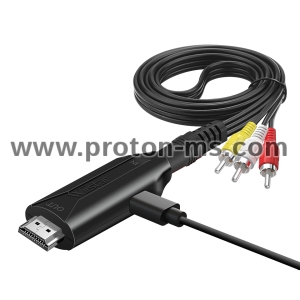 HDMI to RCA Converter AV/CVSB L/R Video Box HDMI 1080P 1920*1080 60Hz HDMI2AV Support NTSC PAL Output HDMI2AV