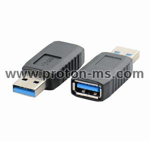 ПРЕХОД USB 3.0 М. / USB М., USB3.0 TYPE A CONNECTOR PLUG ADAPTER USB 3.0 A MALE TO MALE M-M, ПРЕХОД USB 3.0 Ж. / USB Ж., USB 3.0 TYPE A FEMALE TO A FEMALE CONNECTOR ADAPTER , TYPE A MALE TO FEMALE ADAPTER