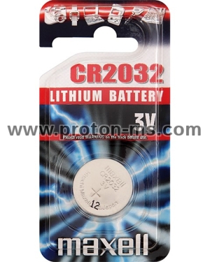 Бутонна батерия литиева GP CR2032 3V 1бр. /1pk/ GP, MAXELL