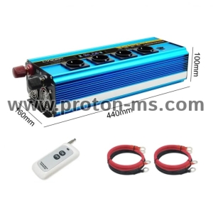 Car Inverter 12V 220V 1000W Power USB LED Display Inverters DC12 To AC220 Voltage Converter Auto Charger Solar Adapter Kit