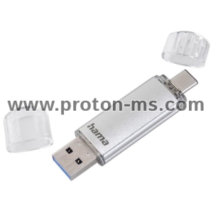 USB ПАМЕТ HAMA ТИП USB-C LAETA, 32GB, USB 3.1 TYPE-C, СРЕБРИСТ