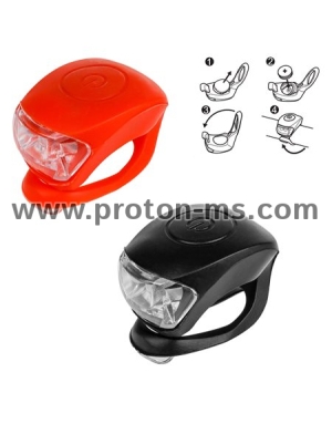 HJ008-2 Ultra Bright 2 LED Lights Set For Cycling Bicycle