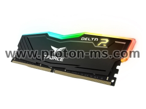 Memory Team Group T-Force Delta RGB Black DDR4 - 16GB (2x8GB) 3200MHz CL16-20-20-40 1.35V