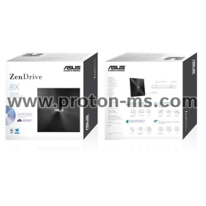 Външно USB DVD записващо устройство ASUS ZenDrive U7M Ultra-slim, USB 2.0, Черен