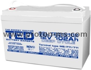 Оловна гелова батерия TED ELECTRIC, 12V, 102Ah, 330/ 173/ 220 mm AGM
