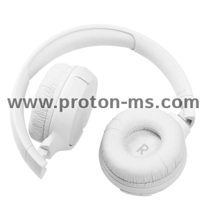 Headphones on-ear JBL T510BT, White