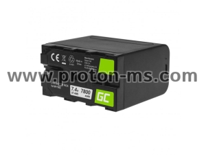 Camera Battery for SONY NP-F960 LiIon 7.4V 7800mAh GREEN CELL
