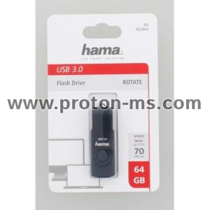Hama "Rotate" USB Flash Drive, 64GB, HAMA-182464