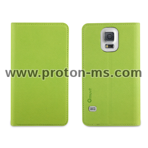 Зелен кожен калъф MUVIT за Samsung Galaxy S5 