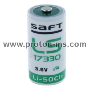 Литиево тионил хлоридна батерия 3,6V 2,1Ah  2/3A  LS17330/STD/с пъпка/ SAFT
