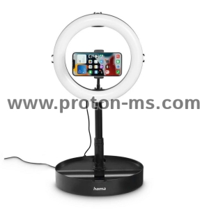 Hama LED Лампа "SpotLight FoldUp 102 II" Ring Light, комплект за смартфони, сгъваем