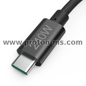 Кабел за зареждане Hama, USB-C - USB-C, 240 W, USB 3.2 Gen1, 201702