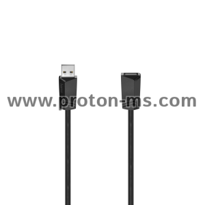 Hama USB Extension Cable, USB 2.0, 480 Mbit/s, 5.00 m