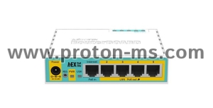 Ethernet router MiKrotik RB750UPr2, 10/100 Mbps, PoE, 64 MB, CPU 650MHz, White
