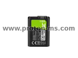Camera Battery for FW50 do Sony Alpha A7, A7 II, A7R, A7R II, A7S, A7S II, A5000, A5100, A6000, A6300, A6500 7.4V 1050mAh GREEN CELL