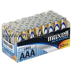 MAXELL Alkaline batteries LR03 1,5V AAA 32 pcs. pack