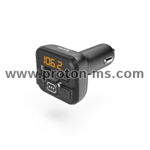 FM Трансмитер HAMA AUX-IN, USB-IN, MP3, Черен, 14163