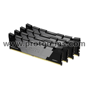 Memory Kingston FURY Renegade Black 32GB(4x8GB) DDR4 3600MHz CL16 KF436C16RB2K4/32