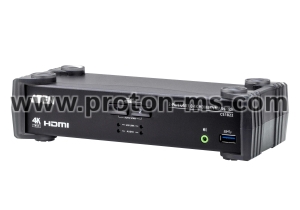 KVMP превключвател ATEN CS1822, 2-портов, 4K, USB 3.0, HDMI Audio