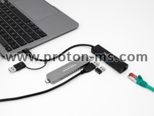 USB хъб 3 порта, 3.2 Gen 1, DELOCK-64149