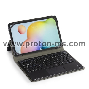 Блутут клавиатура Hama "Premium" с калъф, стойка и тъчпад за таблети 24 - 28 см (9.5 - 11"), Черен