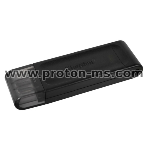 USB памет KINGSTON DataTraveler 70, 256GB, USB-C 3.2 Gen 1, Черна