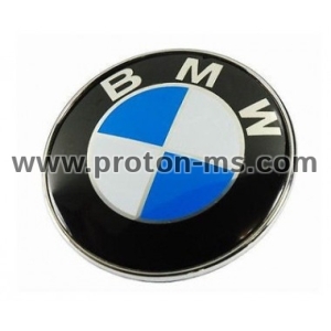Емблема BMW бяло-синя, 73mm
