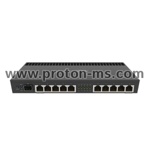 Router MikroTik RB4011iGS+RM, CPU 1.4GHz, 1GB, 10xGbit LAN, 1xSFP, PoE in/out 1U