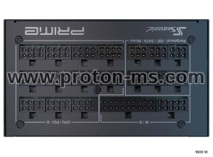 Захранващ блок Seasonic PRIME PX-1600, 1600W, 80+ Platinum PCIe Gen 5, Full Modular
