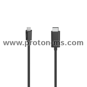 Видео кабел HAMA, USB-C мъжко - DisplayPort мъжко, Ultra HD, 4K, 1.5м,Черен