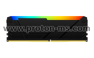 Memory Kingston FURY Beast Black RGB 32GB(2x16GB) DDR4 3200MHz CL16 1Rx8 KF432C16BB2AK2/32