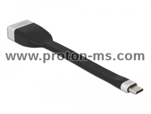 Delock FPC Flat Ribbon Cable USB Type-C to DisplayPort (DP Alt Mode) 4K 60 Hz 13.5 cm