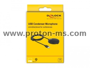 Delock USB Condenser Microphone Omnidirectional for Conferences
