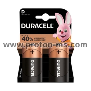 Алкална батерия DURACELL LR20 D /2 бр. в опаковка/ 1.5V