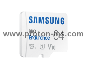 Memory card Samsung PRO Endurance microSD Card (2022), 64GB, Adapter